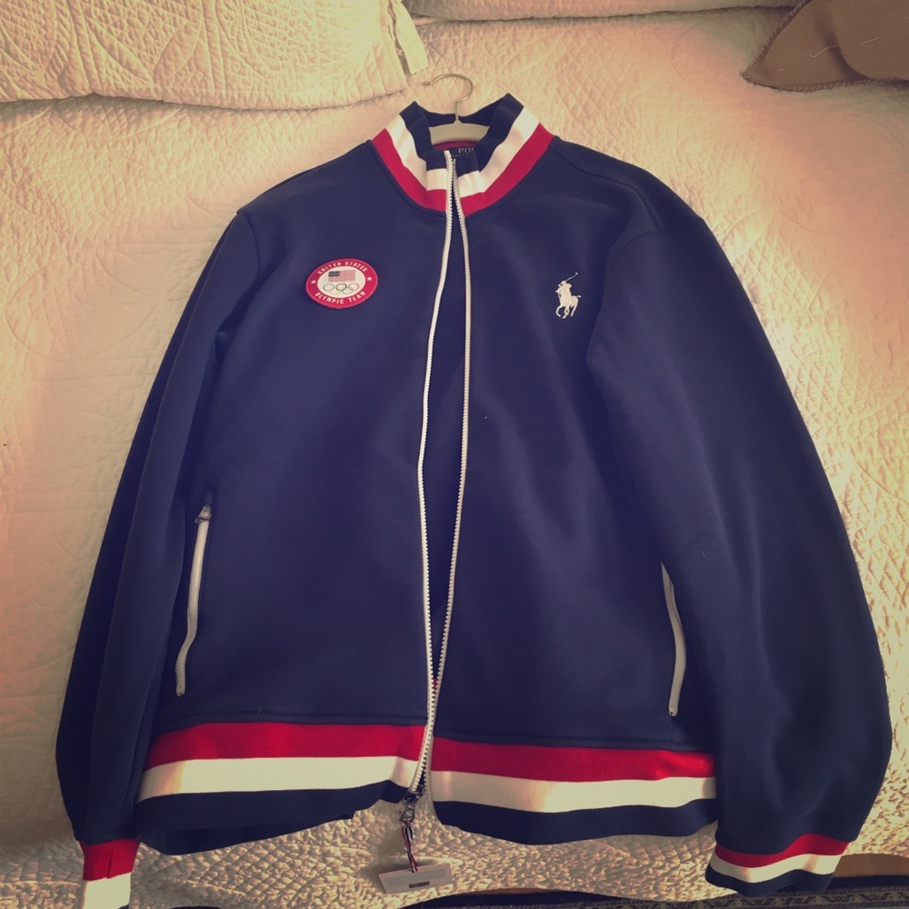 Official USA Olympic polo zip up